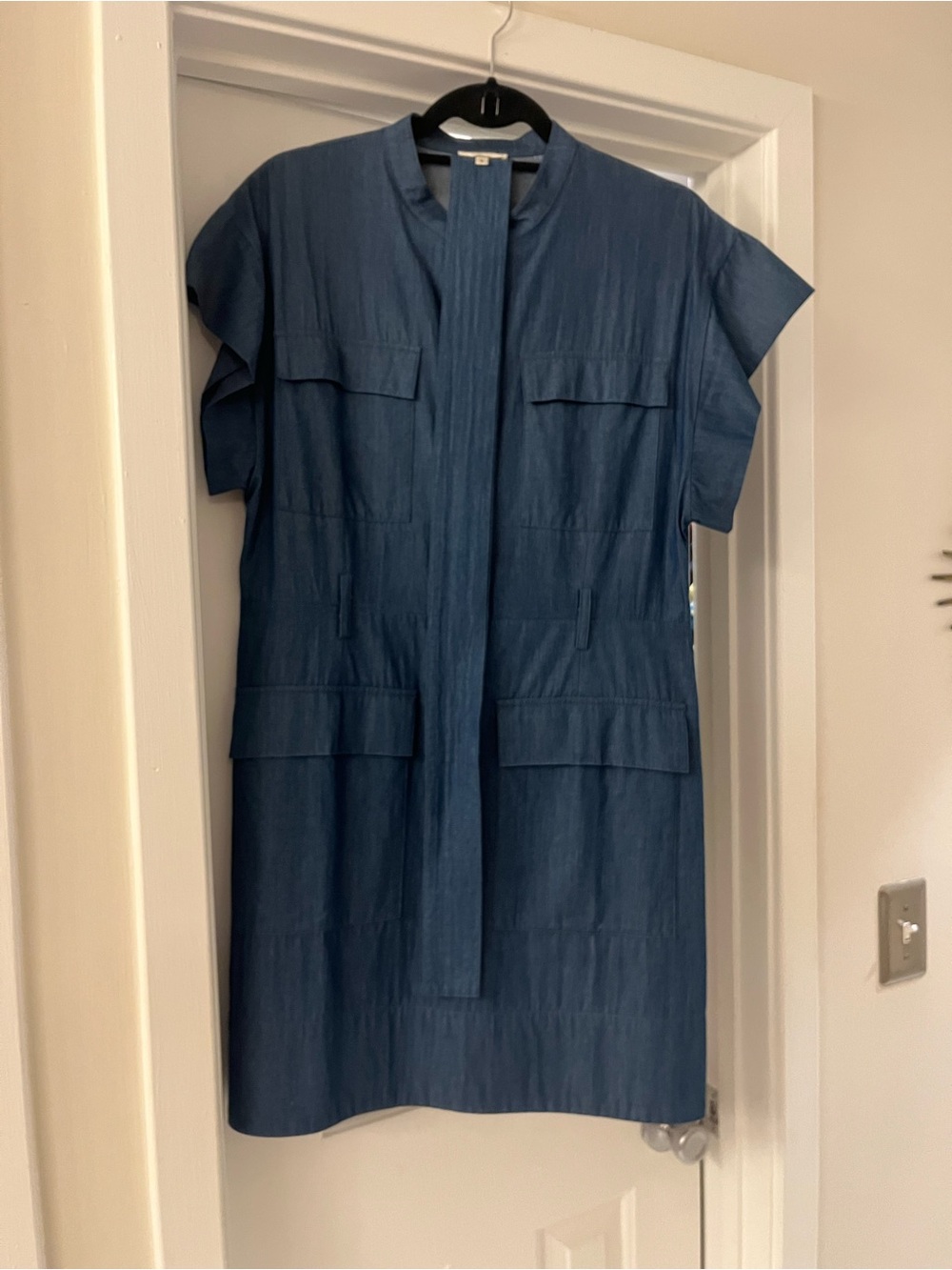 Tyler Boe Chambray Blue Shift Dress